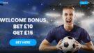 Bet 10 Get 15 Free Bet No Wagering