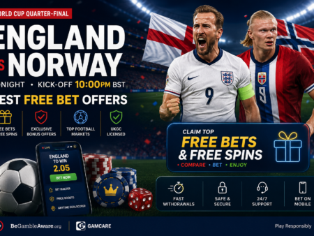 England vs Norway – Best Free Bet Offers